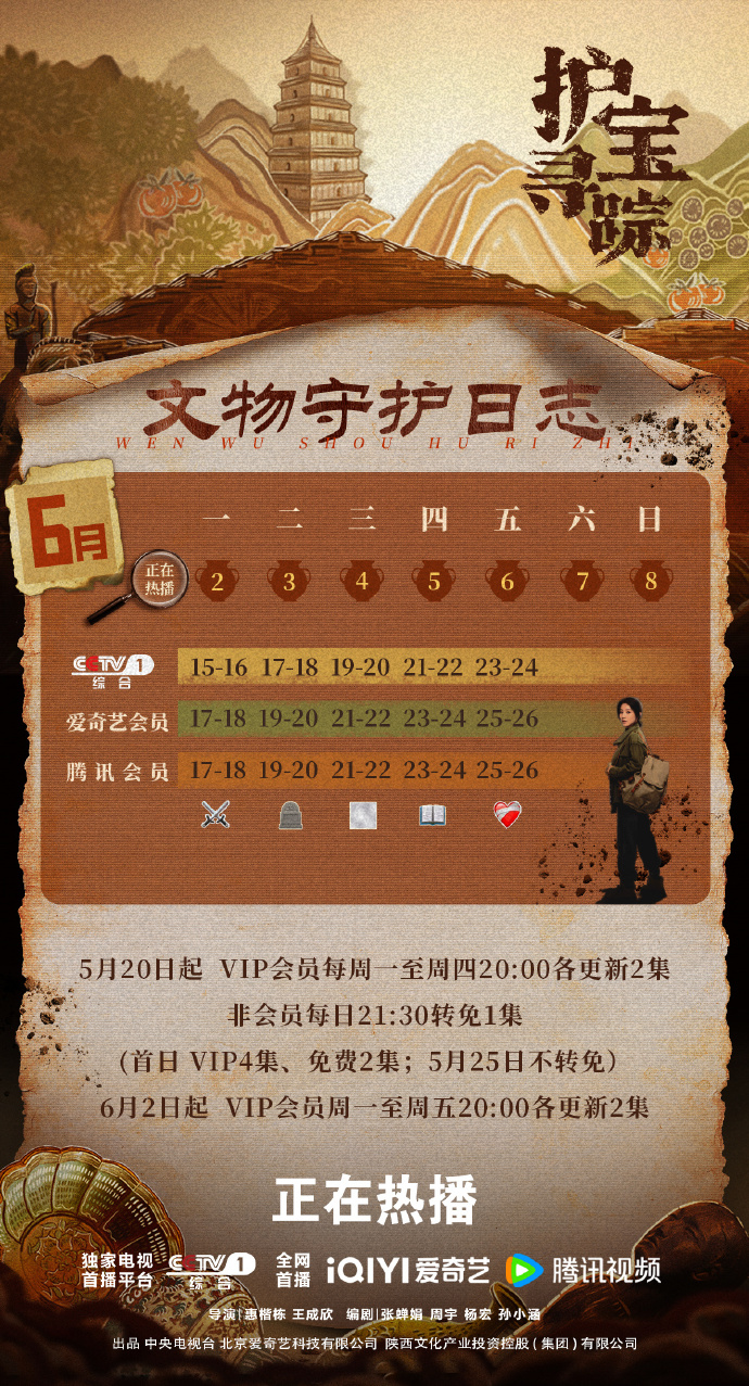 国产剧《护宝寻踪》追剧日历