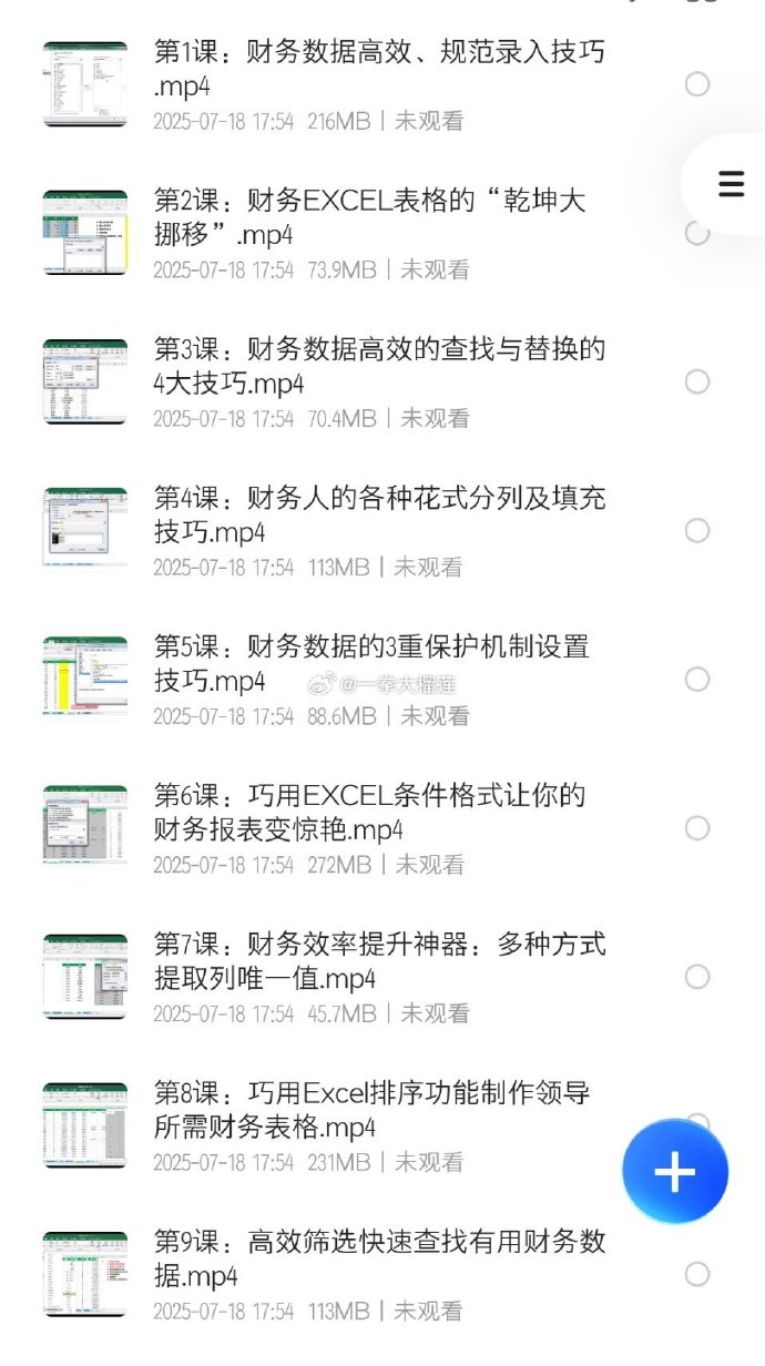 财务Excel零基础速成课,免费分享